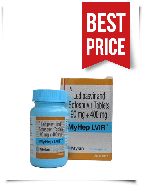 Buy MyHep LVIR Online Ledipasvir plus Sofosbuvir Tabs