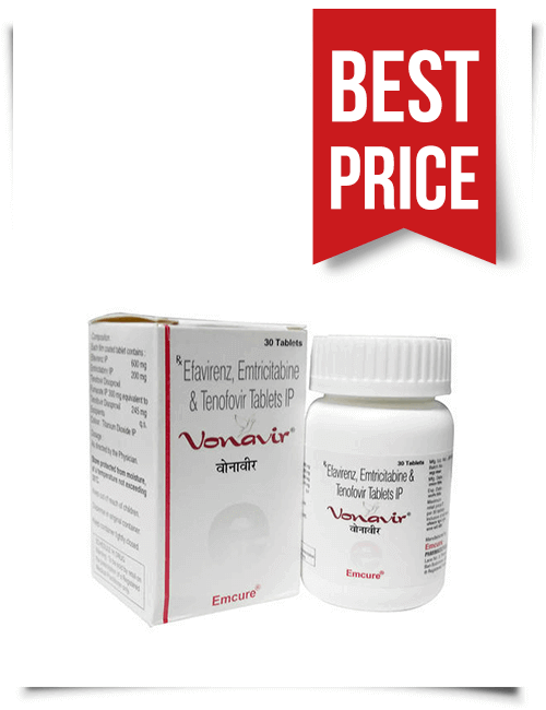 Buy Vonavir Tablets Online Generic Atripla from India