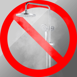 Avoid hot shower